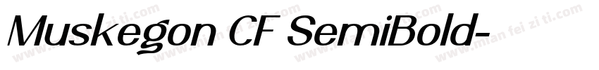 Muskegon CF SemiBold字体转换